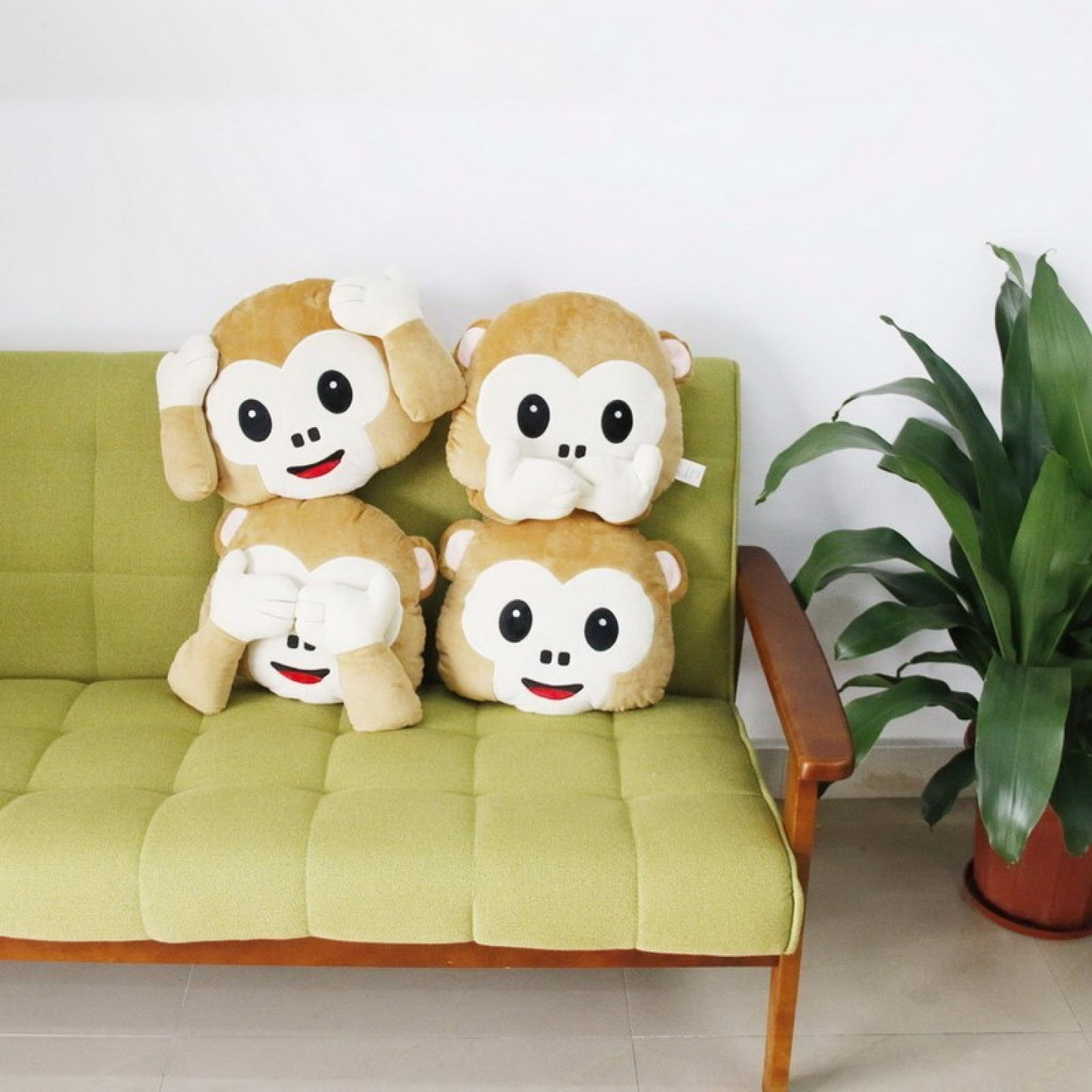 Большие Подушки Смайлы Monkey Can't Talk Большие Подушки Смайлы Monkey Can't Talk