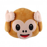 Большая Подушка Emoji Monkey Can't Hear