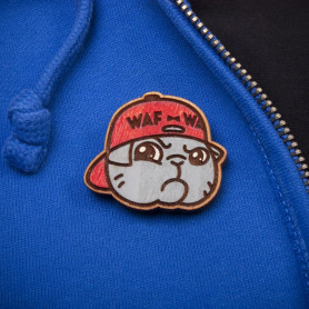Значок WafWaf Котик в кепке-2