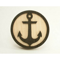 Значок WafWaf Якорь черный