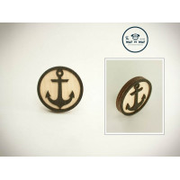 Значок WafWaf Якорь черный-2