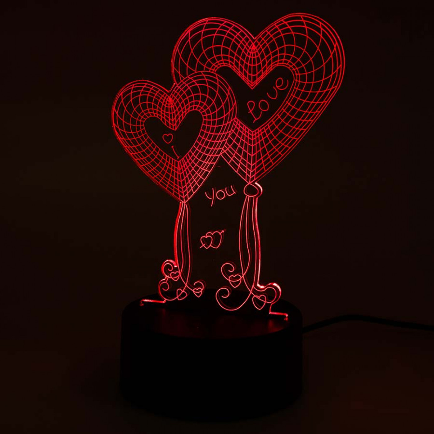 3D Светильник Сердца