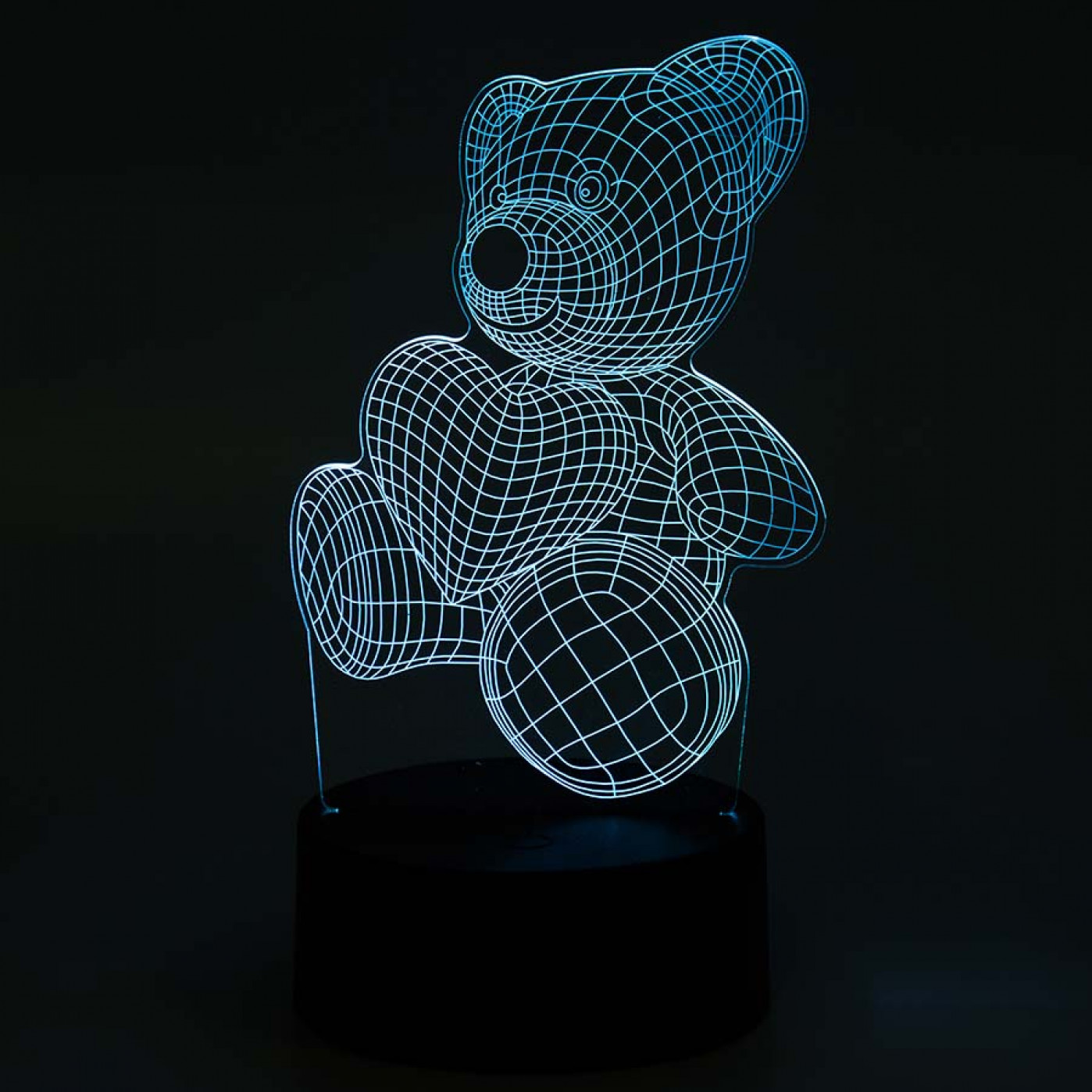 3D Светильник Мишка с сердцем 3D Светильник Мишка с сердцем