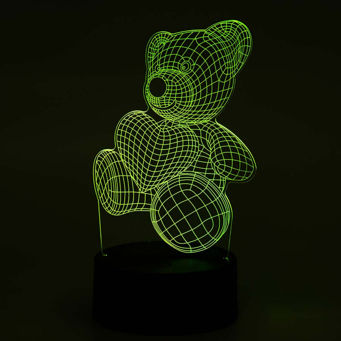 3D Светильник Мишка с сердцем