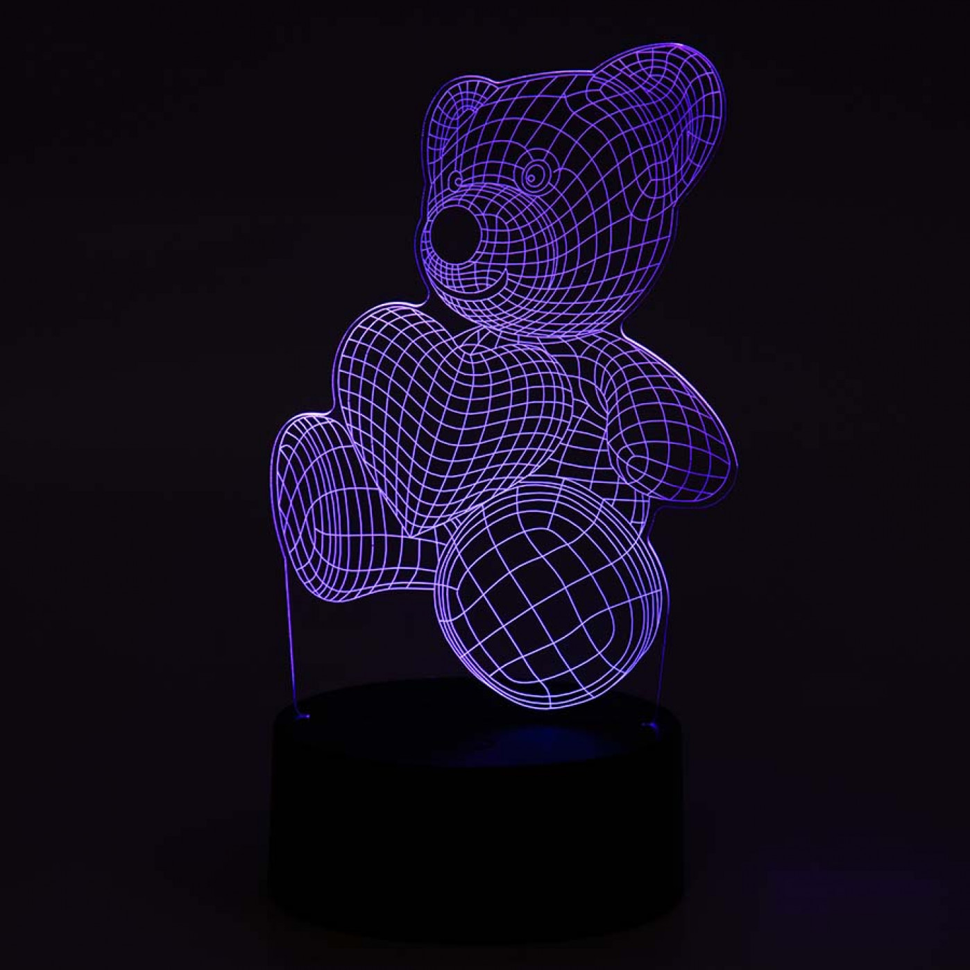 3D Светильник Мишка с сердцем 3D Светильник Мишка с сердцем