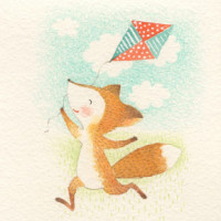 Открытка Воздушный змей Открытка Воздушный змей