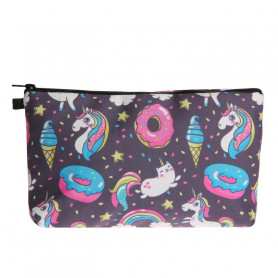 Косметичка Unicorns with ice cream and donuts Косметичка Unicorns with ice cream and donuts