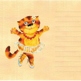 Котики в блокнотике Пушистые записки Скрипка-2