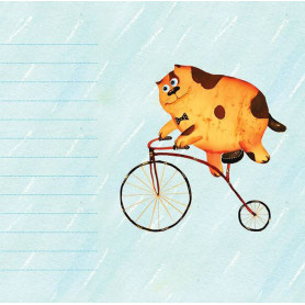 Котики в блокнотике Пушистые записки Скрипка-2