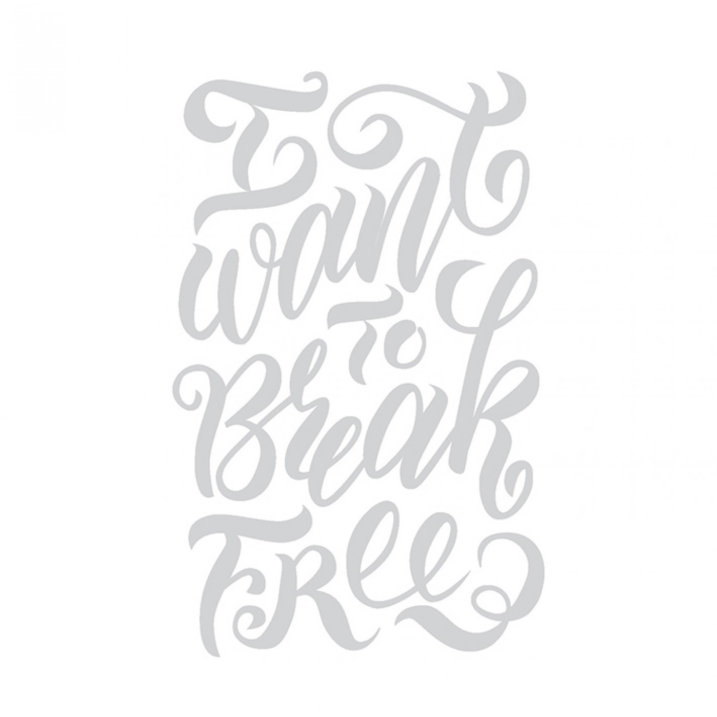 Набор открыток-шаблонов Напиши настроение в стиле леттеринг Черный