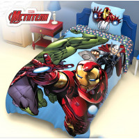 Постельное белье Команда Мстители Железный человек 1,5 сп.