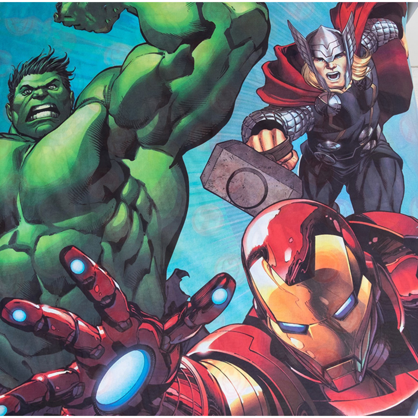 Постельное белье Команда Мстители Железный человек 1,5 сп.