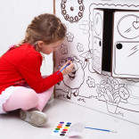 Дом-раскраска из картона Смешарики