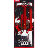 Набор для барбекю Komandor лопатка щипцы нож