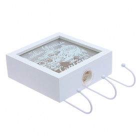 Деревянная копилка-ключница Любви Удачи Счастья-2