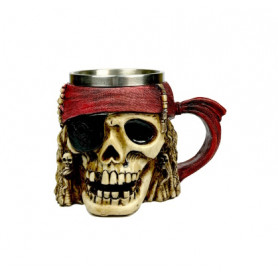 Кружка Череп пират 