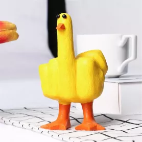 Статуэтка Гусь F*ck желтый -2