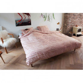 Комплект постельного белья Косичка розовая 200 х 220 см.-2