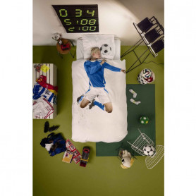 Комплект постельного белья Snurk Футболист синий 150 х 200 см.-2