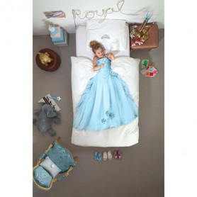 Комплект постельного белья Snurk Принцесса снежно-голубой 150 х 200 см.-2