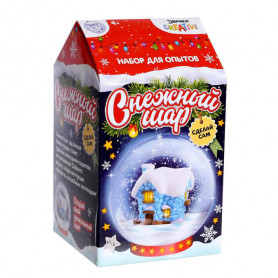 Набор для опытов Снежный шар Домик-2