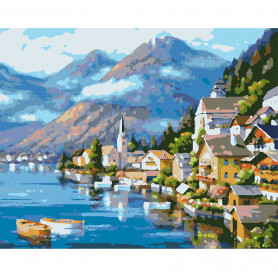 Картина по номерам Альпийская деревня