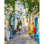 Картина по номерам Улочка в Греции