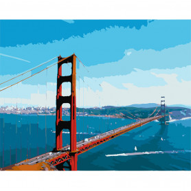 Картина по номерам Мост Золотые ворота