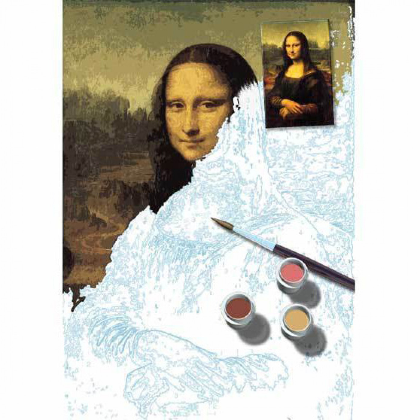 Портрет Мона Лизы по номерам