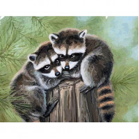 Картина по номерам Лесные жители