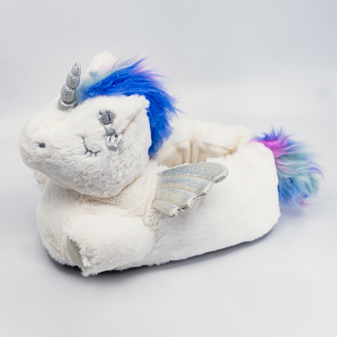 Плюшевые тапочки единороги Unicorn Wings
