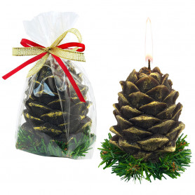 Свеча новогодняя Еловая шишка-2