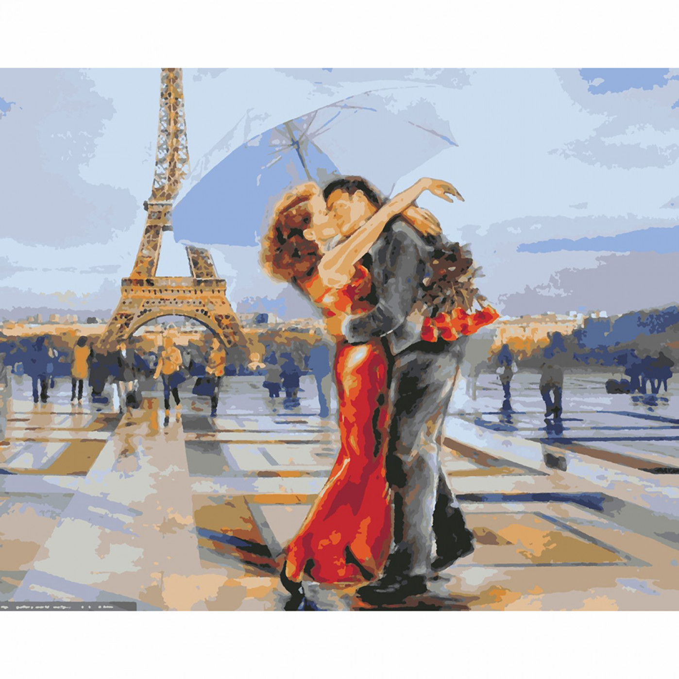 Картина по номерам Французский поцелуй