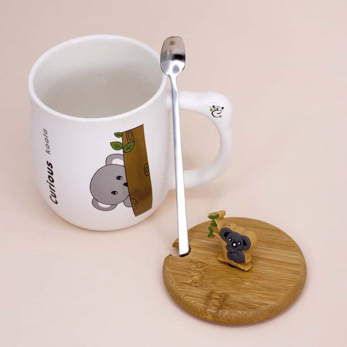 Кружка с крышкой и ложкой Koala Кружка с крышкой и ложкой Koala