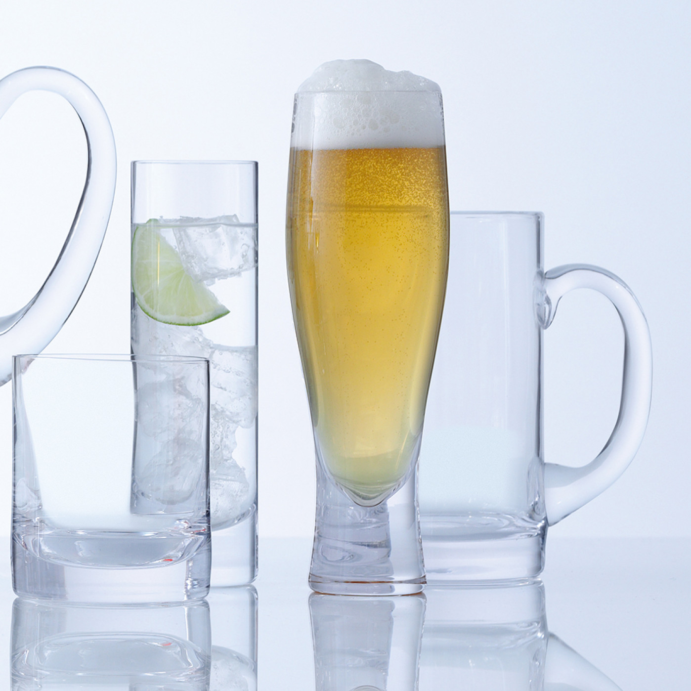 Набор из 2 бокалов для лагера 550 мл Набор из 2 бокалов для лагера 550 мл