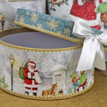 Подарочная коробка Дед Мороз и дети