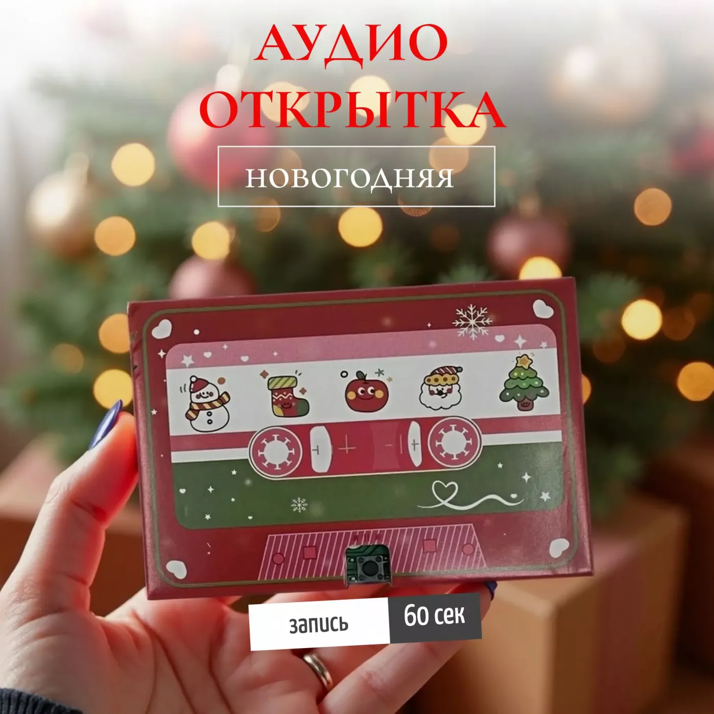 Аудио открытка Кассета Happy New Year