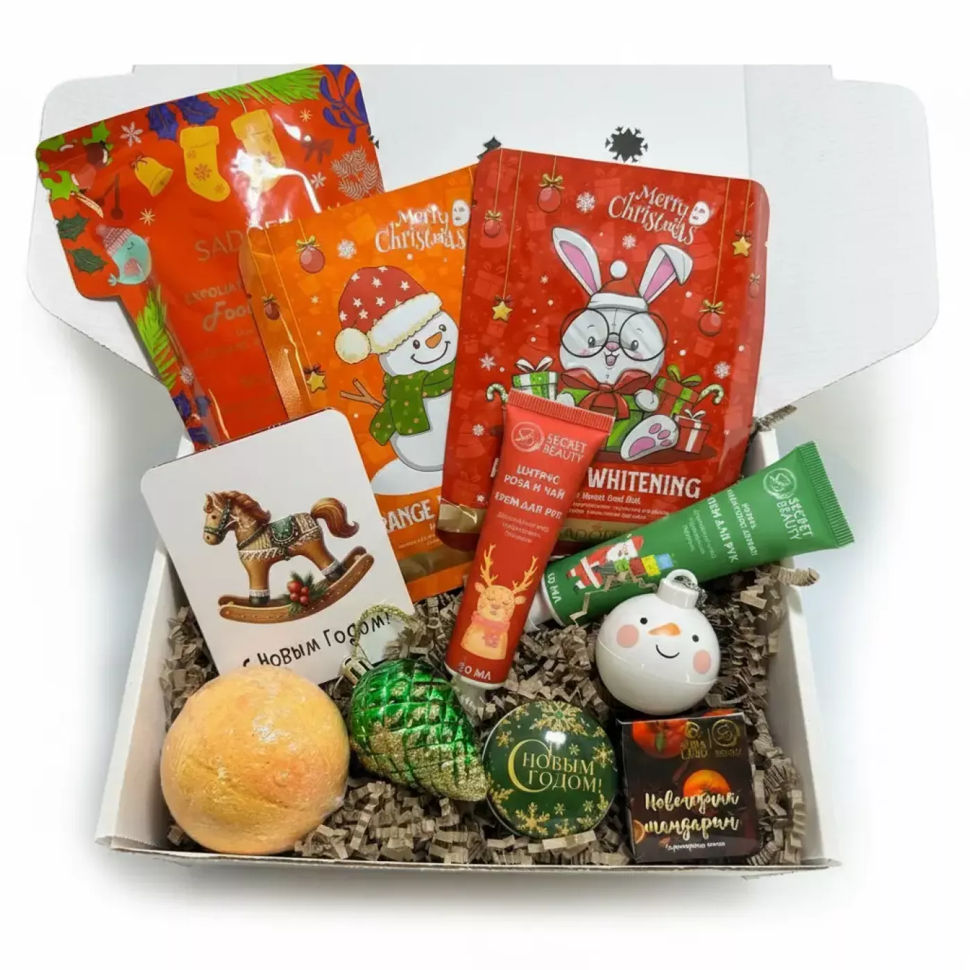 Подарочный новогодний набор для девушки 12 в 1