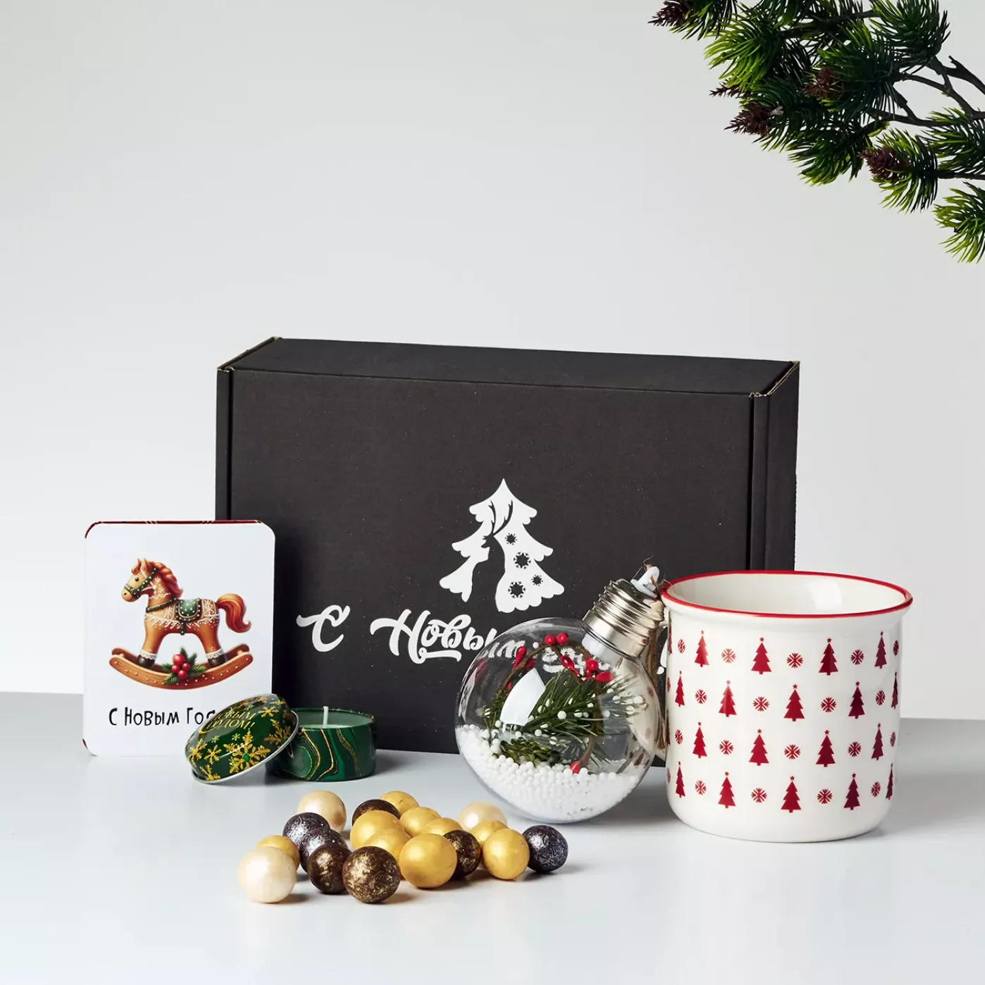 Новогодний подарочный набор «Еловый Рассвет»  - 7 в 1