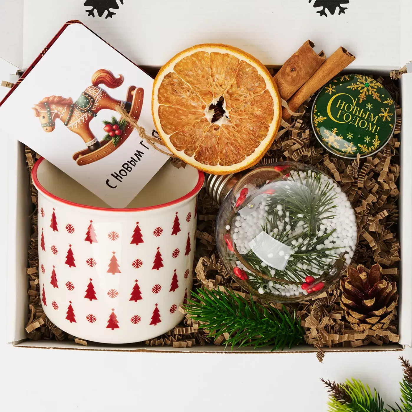Новогодний подарочный набор «Еловый Рассвет»  - 7 в 1