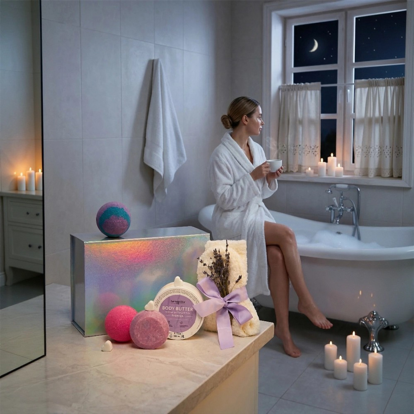 Подарочный  SPA набор «Лавандовый Космос» - объятия нежности