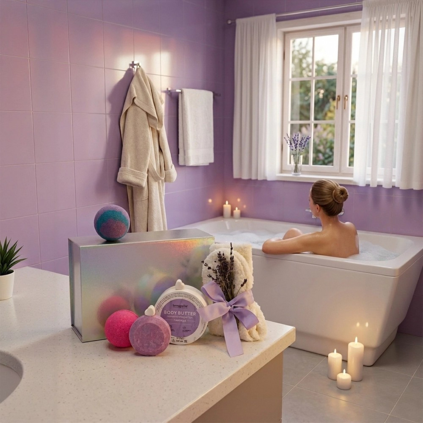 Подарочный  SPA набор «Лавандовый Космос» - объятия нежности