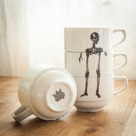 Набор чашек со скелетом Bone Cups-2