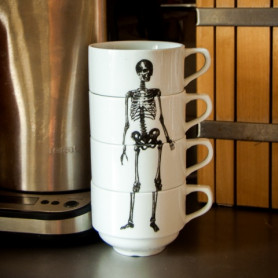 Набор чашек со скелетом Bone Cups