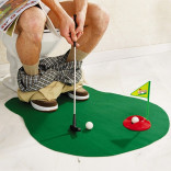 Домашний мини-гольф с ковриком для туалета (2 мяча в наборе)