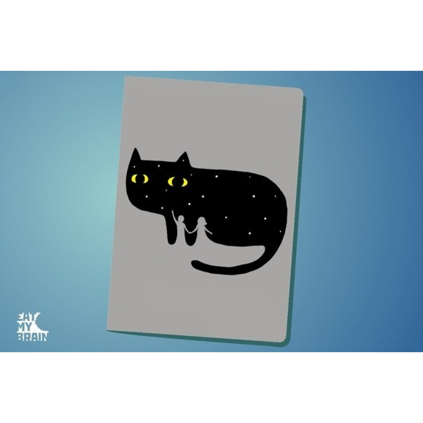 Обложка на паспорт Чёрный кот