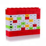 Календарь-конструктор Лего красный