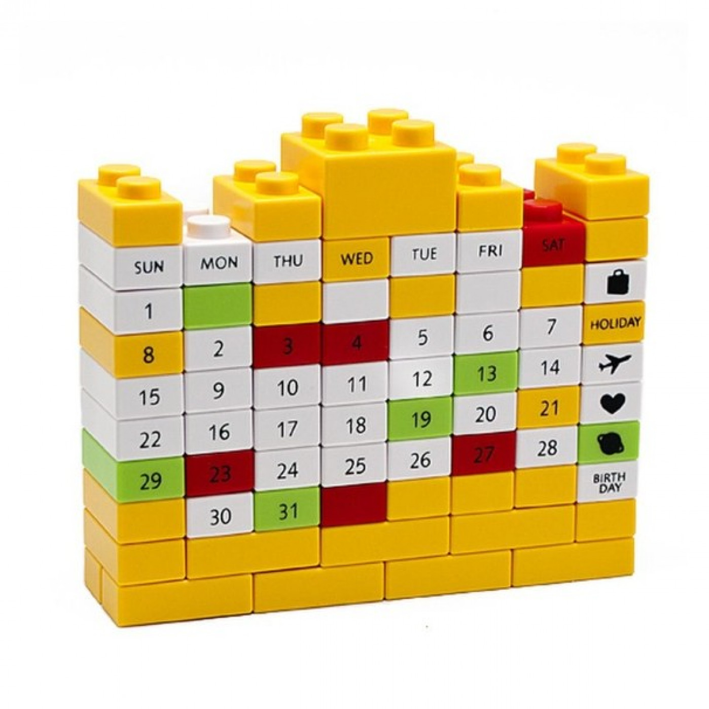 Календарь-конструктор Лего желтый по цене 590 ₽ в интернет-магазине  подарков MagicMag
