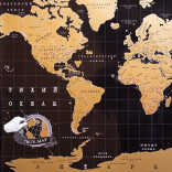 Скретч-карта мира Truemap Black Edition