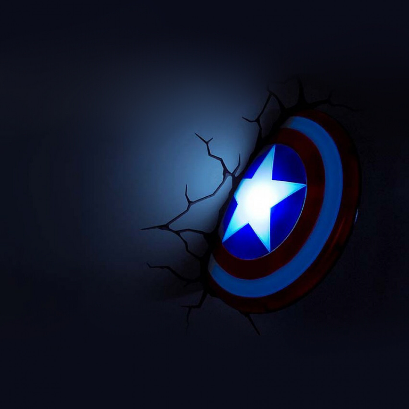 3D светильник Щит Капитана Америки